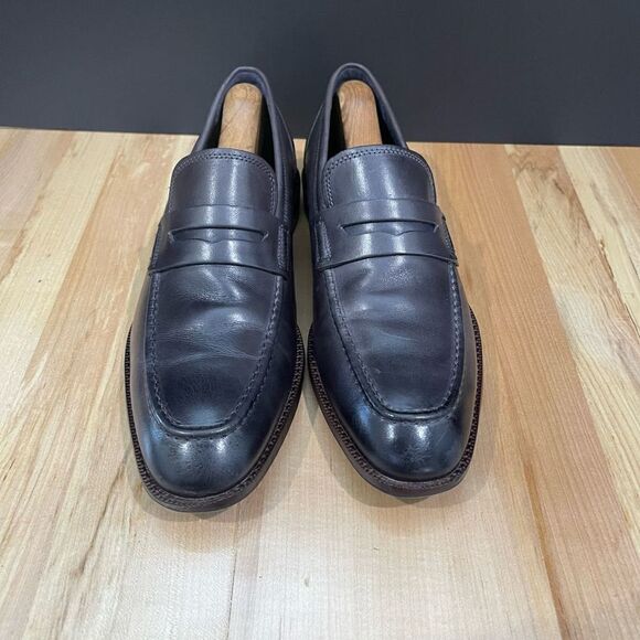 Cole Haan Charcoal Apron Toe Loafers